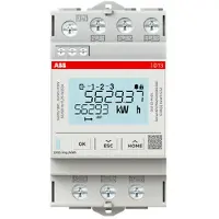 ABB ENERGIAMITTARI 3-VAIHEINEN, SUORA 65A, MID, TARKKUUSLUOKKA B, 4-TARIFFI, 1DI, 1DO, 3-DIN MODUULIA (D13-15-M-65)