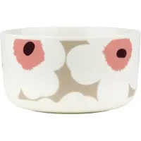Marimekko Unikko kulho 5 dl White-clay-powder-dark wine