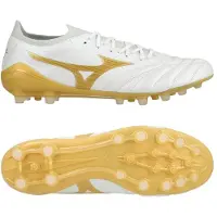 Mizuno Morelia Neo Iv Beta Made In Japan Ag Bright Gold - Valkoinen/kulta/cool Gray - Tekonurmi (Ag), koko 42
