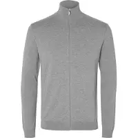 Selected Slmberg Full Zip Cardigan Noos - Grey - M