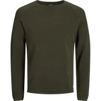 Jack & Jones Jjehill Knit Crew Neck Noos - Khaki green - L