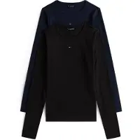 Tommy Hilfiger Tjw 2Pack Slim Essential Rib Ls - Navy - XL