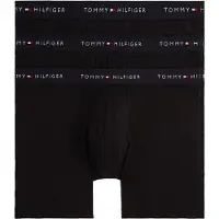 Tommy Hilfiger Underwear Bokserishortsit 'Essential' musta / valkoinen