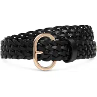 Tommy Hilfiger Th Chic 2.5 Woven Leather - Black - 75