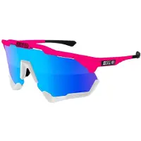 Scicon Aeroshade XL pyöräilylasit Pink Fluo/Multimirror Blue
