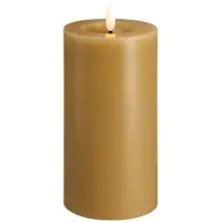 Moods & More LED pillar candle - Melted Honey mustard - 74x150 mm