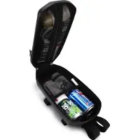 Wozinsky Bike ohjaustangon laukku puhelimen kansi 6.5 tuuman 0.9L musta (WBB4BK) Universal
