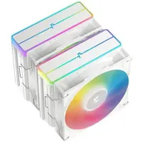 DeepCool AG620 V2, 2x120 mm ARGB -prosessorijäähdytin, valkoinen