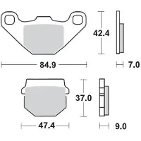 Moto-Master Aprilia/fantic/kawasaki/rieju 409904 Jarrupalat