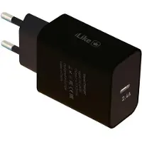 ILike „Iike Type-C“ matkalaturi ITC02 2.4A MUSTA