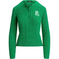 Ralph Lauren Neuletakki vihreä / valkoinen