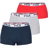 FILA Bokserishortsit marine / harmaa / verenpunainen / valkoinen