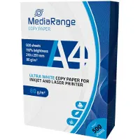 MediaRange MRINK110, Kopiointi, A4 (210x297 mm), Matta, 500 arkkia, 80 g/m², Valkoinen