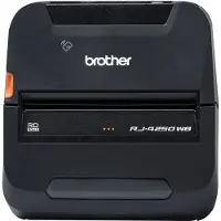 Brother RuggedJet RJ-4250WB - Etiketin tulostin - suora termisk - Rulle (11,3 cm) - 203 dpi - op til 127 mm/sek. - USB 2.0, Wi-Fi(n), NFC, Bluetoot...