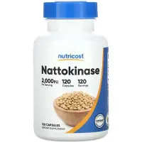 Nutricost , Nattokinasi, 100 mg (2,000 FU), 120 Päällysteitä