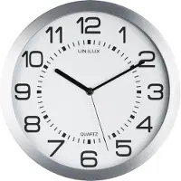 Unilux Moon Clock backlit metal grey