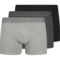 Jack & Jones Bokserishortsit 'JACOrdinary' vaaleanharmaa / tummanharmaa / musta