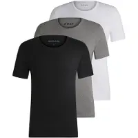 BOSS for man. 50475284 Pack 3 T-shirts RN Clsico black, white, gray (XL), Casual, Grey, Cotton, Short sleeve