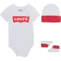 Levi's Kids Potkuhousut/body 'Classic Batwing Infant 3pc Set' valkoinen