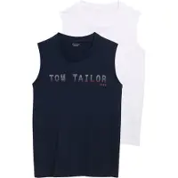 Tom Tailor Paita tummansininen / punainen / valkoinen
