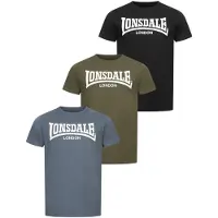 Lonsdale Hinstock Lyhythihainen T-paita 3 Yksiköt
