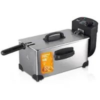 Mtp Products Sähköinen friteerauskone 3.5L - 2000W Kotiin - Hopea