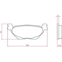 RMS Beauty Yamaha T-max 560 225103823 Sinteroidut Jarrupalat