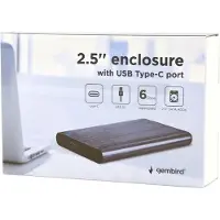 Gembird EE2-U3S-6-GR, HDD-/SSD-kotelo, 2.5", SATA, Serial ATA II, Serial ATA III, 6 Gbit/s, USB-liitettävyys, Alumiini