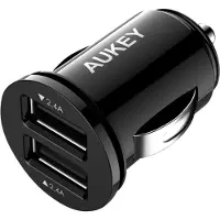 Aukey CC-S1 Mini mobiililaturi 2xUSB-A 24W 4.8A Black Auto