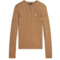 Ralph Lauren for woman. 211971795002 Brown knotted jumper (XS), Casual, Cotton