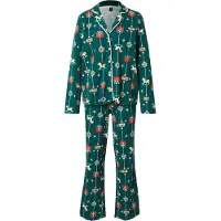 Trendyol Pyjama kullankeltainen / tummanvihreä / punainen / valkoinen