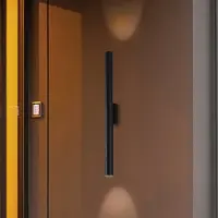 VIOKEF Ulkoseinävalaisin City, Musta, Alumiini, Moderni