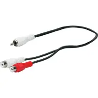 Schwaiger CIK8230533, 2 x RCA, Naaras, RCA, Uros, 0,2 m, Musta