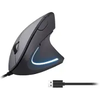 Equip 245118, Oikeakätinen, Vaakasuuntainen muotoilu, Optinen, USB A-tyyppi, 3200 DPI, Musta