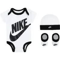 Nike Lahjapaketti - Body l/h/Pipo/Sukat - Futura - Valkoinen - - 6-12 kuukautta - Bodyt L/H