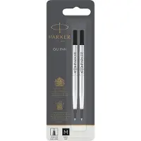 Parker 1950325, Keskikokoinen, Musta, Pallokärkikynä, Musta, Hopea, 2 kpl, Kupla