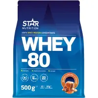 Star Nutrition Whey-80 Salted Caramel proteiinijauhe, 500 g