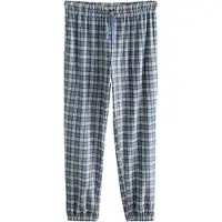 Next Pyjamahousut 'Motion Flex' kyyhkynsininen / vaaleanharmaa / musta