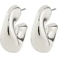 Pilgrim Jennings Hoop Earrings Silver-Plated - Silver - ONE SIZE