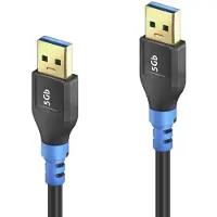 PureLink | FlexInstall | USB-A - USB-A | 3.2 Gen 1 | 0,5m | Musta