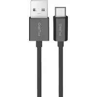 Puro TPE 12W USB-A - microUSB 1m Cable - Black