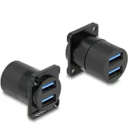 DeLOCK – D-Type Module USB 3.2 Gen 1 Type-A 2 x female to 2 x female (87813)