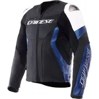 Dainese Racing 5 Nahkatakki Valkoinen/Sininen/Musta Miehet, size 56