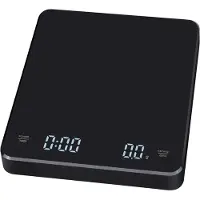 INF Ladattava kahvivaaka ajastimella 3 kg / 0,1 g Black