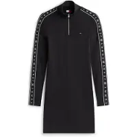Tommy Hilfiger Tjw 1/4Zip Tape Dress - Black - XL