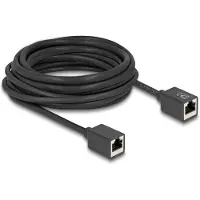 DeLOCK 90334, 7,5 m, Cat6a, S/FTP (S-STP), RJ-45, RJ-45, Musta