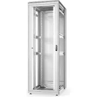 Digitus DN-31133, Itseseisova teline, 47U, 800 kg, Näppäinlukko, Kotelon kiskot, Säädettävät jalat
