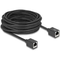 DeLOCK 90335, 10 m, Cat6a, S/FTP (S-STP), RJ-45, RJ-45, Musta