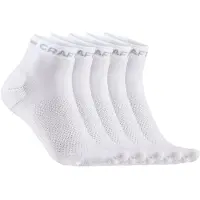 Craft CORE Dry Mid -sukat Valkoinen 5-pack
