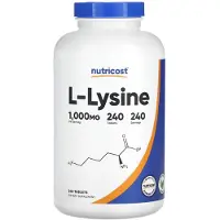 Nutricost L-lysiinitabletit (240 tablettia)